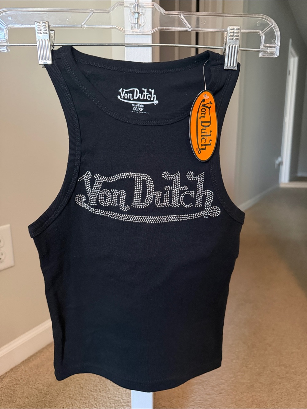 Women’s black Von Dutch tank top